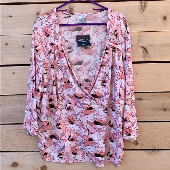 George Tops - 🆕 George Women’s Plus Floral Blouse 💗